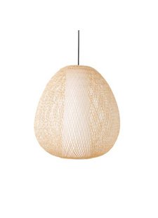 Ay Illuminate Bamboo Pendant Lamp Twiggy EGG - Natural - Ø38x85cm - Ay illuminate