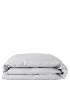 Broste Copenhagen duvet cover 100% linen - 140x200 - light grey - Broste Copenhagen