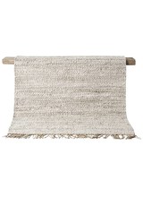 Tell me more Hemp rug Tie Mix - White / Cream / Gray - 200x300cm - Tell Me More