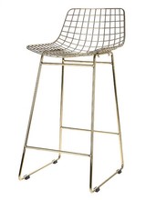 HK Living WIRE bar stool brass - HK Living