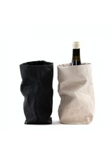 Uashmama Washable Paper Wine Bag Chianti with cooler - black - Uashmama