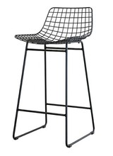 HK Living Black bar stool WIRE - HK Living