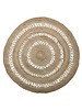 Bloomingville Tapis rond toile de jute - naturel  - Ø182cm - Bloomingville