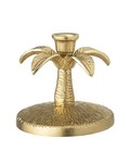 Bloomingville Portavelas palmera - oro - Ø13xH12cm - Bloomingville