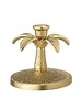 Bloomingville Portavelas palmera - oro - Ø13xH12cm - Bloomingville