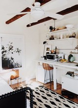 We can feel the Australian boho vibe in this tiny living space!  Seen at sfgirl