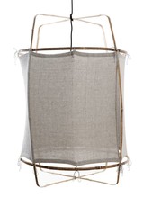 Ay Illuminate Suspension Z1 RUC en bambou et coton - gris - Ø 67cm x H100cm - Ay Illuminate