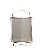 Ay Illuminate Z1 RUC pendant lamp bamboo and re-used coton - grey - Ø 67cm x H100cm - Ay illuminate