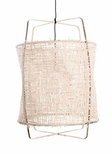 Ay Illuminate Z1 pendant lamp bamboo and natural paper - Ø 67cm x H100cm - Ay illuminate