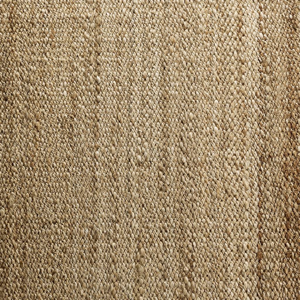 Tapis quadrillé 200x300 cm en jute menthe et naturel