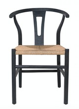 Dareels Dinning Chair ROB in teak et robe - Black / Natural  - Dareels