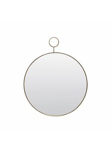 House Doctor Miroir 'the loop' rond - Laiton - 32cm - House Doctor