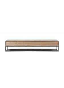 Dareels TV stand ONETWO TV 200 - natural teak / black iron  200x40xh40cm - Dareels