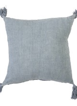 Bloomingville Cushion 100% linen - blue - 50x50 - Bloomingville
