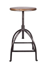 Broste Copenhagen Industrial stool - Metal and wood - Broste Copenhagen