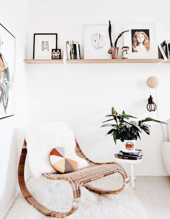 Create a cozy reading corner where you can fully disconnect from a busy week. See on instagram