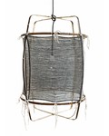 Ay Illuminate Z11 pendant lamp in bamboo and cashmere cover - Ø 48.5cm - black - Ay illuminate