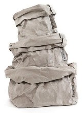 Uashmama Bolsa de papel lavable - Gris - Uashmama