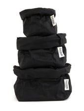 Uashmama Bolsa de papel lavable - Negro - Uashmama