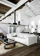 Industrial Rustic Loft styling by the Italian designer Paola Navone - seen at Elle Decoration Italie