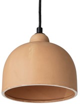 Bloomingville Pendant Lamp, Rose, Stoneware - Ø18xH15,5 - Rose - Bloomingville