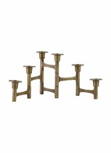 House Doctor Candle holder, Move, brass finish -  50xh17cm - House Doctor