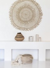 the dharma door  Mandala Wall Hanging jute - Natural - Ø65cm - The dharma door