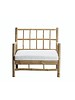 TineKHome Bambou lounge chair with white mattrass - 76x76xh27/70cm - TinekHome
