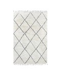 HK Living Berber rug - white with black diamond pattern - 200x300cm - HK Living