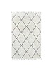 HK Living Berber rug - white with black diamond pattern  - 200x300cm - HK Living