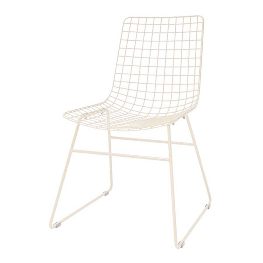 HK Living Chaise Wire métal crème HK Living HK Living Chaise Wire métal crème HK Living