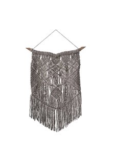 Bloomingville Pendentif en tissage de laine - gris - h94x66cm - Bloomingville