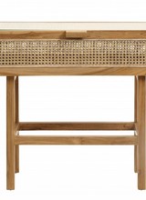 Nordal Console retro / table chevet  en cannage- 90x35xh80cm - nordal