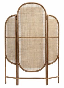 Nordal Room divider retro, rattan/weaving, natural colour - 130x3xh180cm - nordal