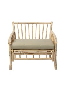 Bloomingville Fauteuil lounge de jardin bambou - naturel - L80xH75x77cm - Bloomingville