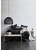 HK Living Wicker pendant lamp - Ø60cm - black - HK Living