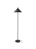 HK Living Lampadaire en métal triangle - noir mat - Ø34xh150cm - HK Living