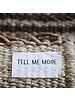 Tell me more Hemp Rug - Natural / Brown - 80x200cm - Tell Me More