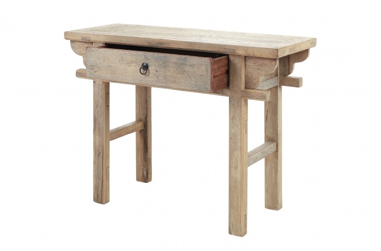 Console Table Desk Recycled Wood 110x42x80cm Unique Piece
