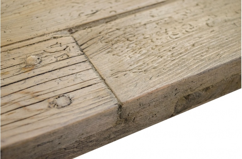 Mesa de Comedor madera cruda reciclada - 220x85xH76cm - Pieza única