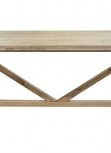 Petite Lily Interiors Mesa de Comedor madera cruda recyclada - 220x85xH76cm