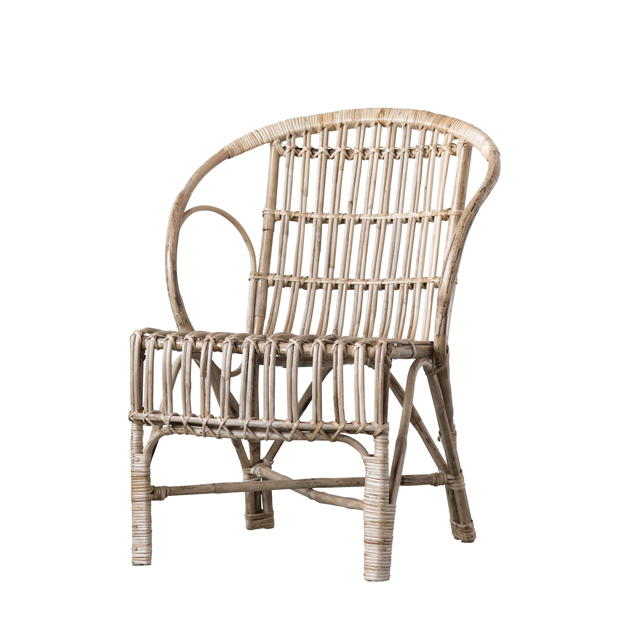 bloomingville chair cane  natural  l60xh80xw67cm  bloomingville