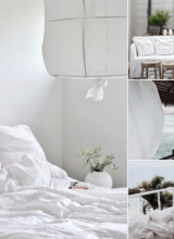 Linge de maison frais d'été en blanc pur - vu sur instagram