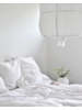 Fresh summer home textile in pure white linen and cotton - instagram