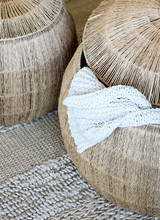 Tell me more Set of 2 Natural baskets yute - Ø42Xh39 et Ø55Xh42cm - Tell Me More