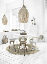 Bazar Bizar Rattan pendant lamp Shaggy - natural - Ø45xH75