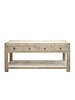 Petite Lily Interiors Consola Vintage con 4 cajas - Madera de Olmo - L170x45xh85cm - pieza unica