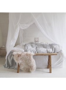 Dormitorio bohemio romántico - visto en Pinterest