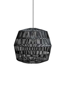 Ay Illuminate Lámpara de ratán Nama 4 - negro - Ø72xh64 cm - Ay Illuminate