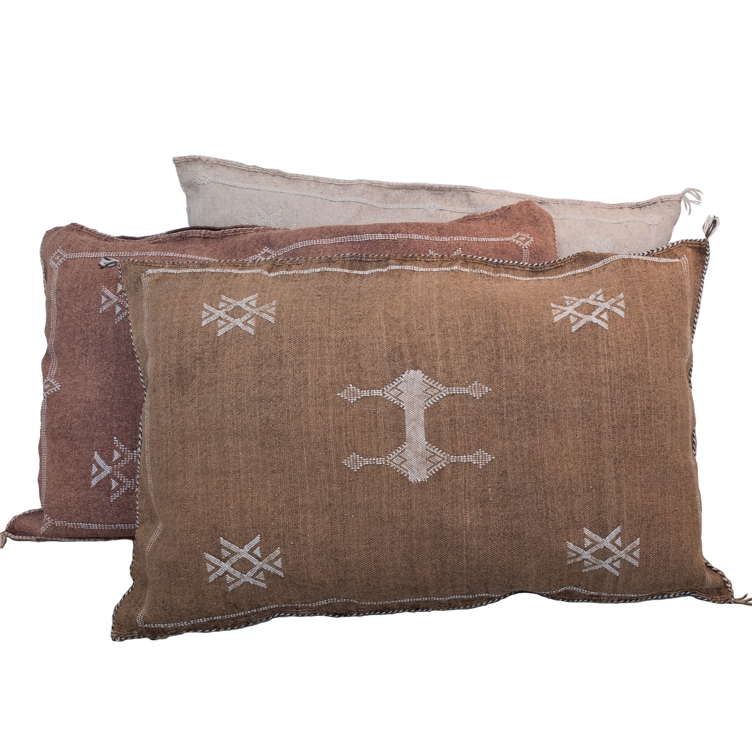 Coussin Marocain soie - Blush Oblong - Petite Lily Interiors